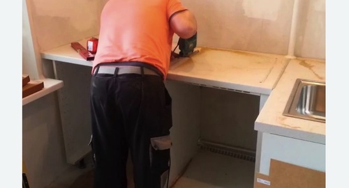 Сборка кухонного гарнитура. Ясенево 